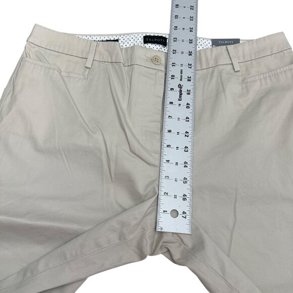 Talbots Capri Women 16 NWT Tan Beige Perfect Skimmer Pants Slim Leg Pedal Pusher - Picture 13 of 13